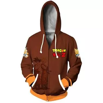 Толстовка с 3D принтом японского аниме, мужская уличная модная куртка, осенне-зимняя дышащая толстовка с капюшоном для мальчиков, пальто на молнии в стиле хип-хоп S