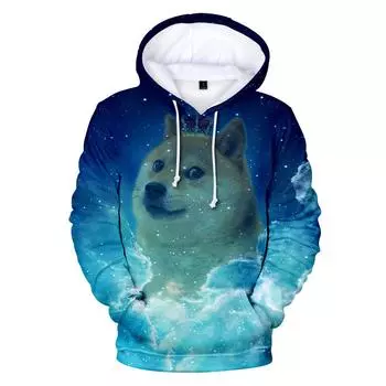 Толстовка с 3D принтом собаки Шиба-ину для мужчин и женщин с героями мультфильмов, толстовка в стиле Харадзюку, спортивный костюм в стиле хип-хоп, топы, весенне-осенняя одежда S