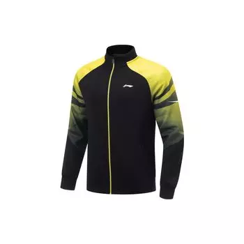 Толстовка с длинным рукавом и воротником-стойкой Li Ning Color Block, унисекс, черная AWDT647-1 2XL