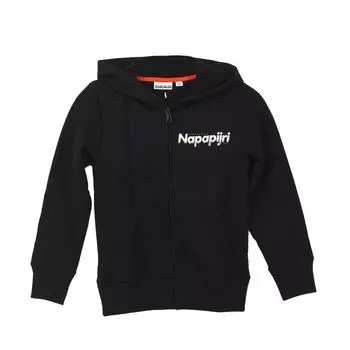 GA4EQ5 Толстовка с капюшоном на молнии для мальчиков 8 AOS чёрный