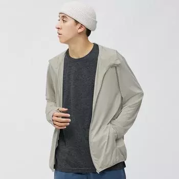 Толстовка с длинными рукавами и молнией во всю длину GU by Uniqlo UV Cut GA