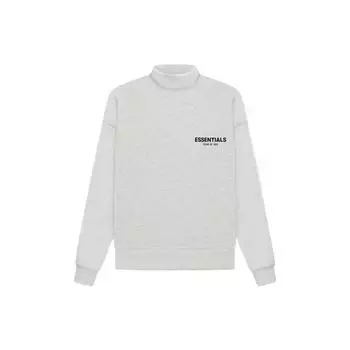 Толстовка с длинными рукавами на флисовой подкладке Fear of God Essentials SS22 Топы унисекс Светло-овсяный FOG-SS22-905 S