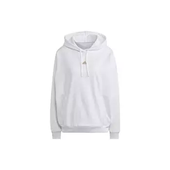 Толстовка с капюшоном Adidas Embossed Monogram Fleece Women Hoodies White IM2587 M