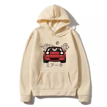 Толстовка с капюшоном Anime Initial D JDM Japanese Car Miata MX5 Printed Men s Pullover S