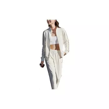 Толстовка с капюшоном Anta Striped Logo Zip-Up Women Hoodies Ivory 962347709-3 S