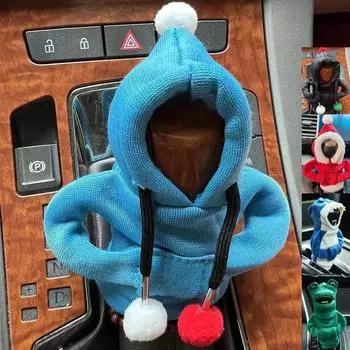 Толстовка с капюшоном автомобильный чехол для рычага переключения передач модный рычаг переключения передач милый мультяшный рычаг переключения передач декоративный чехол для толстовки автомобильный интерьер