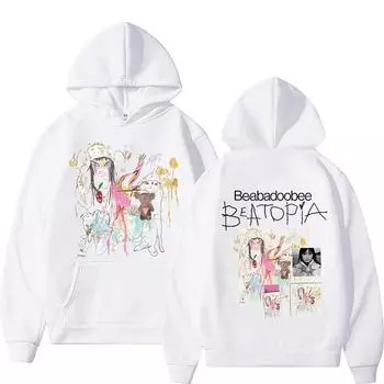 Толстовка с капюшоном Beabadoobee Beatopia унисекс Harajuku Aesthetic с длинным рукавом удобная одежда Ropa Mujer флисовая мягкая толстовка с капюшоном XS