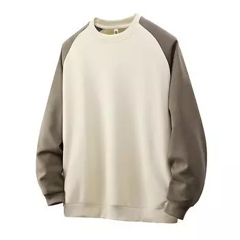 Толстовка с капюшоном больших размеров, мужская, с длинными рукавами, в гонконгском стиле, с круглым вырезом 6XL/160-180KG серый