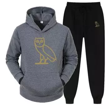 Толстовка с капюшоном большого размера, модная уличная толстовка, толстовка высокого класса S темно серый