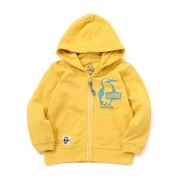 Толстовка с капюшоном Booby Logo Zip Parka LP Kids Yellow [Chums] Детская жёлтый