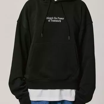 Толстовка с капюшоном BT21 BASIC GROUP FLOW черного цвета (M-L) M