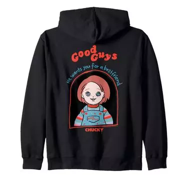 Толстовка с капюшоном Chucky Good Guys Doll Box Graffiti чёрный
