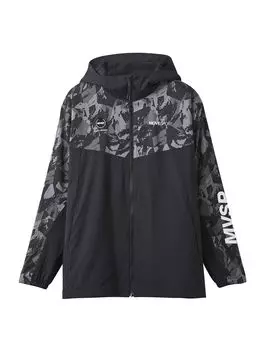 Толстовка с капюшоном DESCENTE HEATNAVI с принтом логотипа на рукавах и застежкой-молнией BKBK S