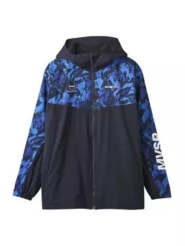 Толстовка с капюшоном DESCENTE HEATNAVI с принтом логотипа на рукавах и застежкой-молнией BLNV XA