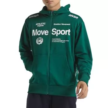 Толстовка с капюшоном Descente Light Smooth Sweat Full Zip Stretch Training Running ST4FSW41M 2L [Move Sports] GR00(ST4FSW41M)