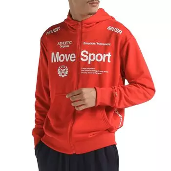 Толстовка с капюшоном Descente Light Smooth Sweat Full Zip Stretch Training Running ST4FSW41M M [Move Sports] RD00(ST4FSW41M)