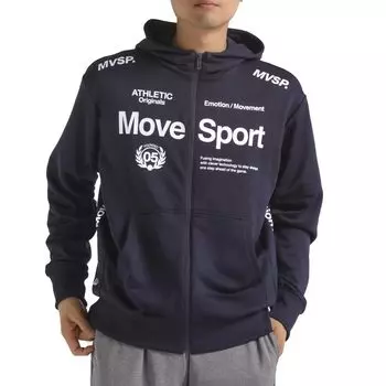 Толстовка с капюшоном Descente Light Smooth Sweat Full Zip Stretch Training Running ST4FSW41M 2L [Move Sports] NV00(ST4FSW41M)