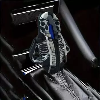 Толстовка с капюшоном для автомобильного переключателя передач, модная толстовка с капюшоном для автомобильного переключателя передач, чехол для ручки переключения передач, ручная ручка, толстовка с капюшоном, автомобильные аксессуары