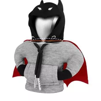 Толстовка с капюшоном для автомобильного рычага переключения передач, креативная толстовка с капюшоном, украшение для салона автомобиля, чехол для рычага переключения передач с изображением Бэтмена, толстовка с ручным управлением