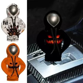 Толстовка с капюшоном для автомобиля, чехол для рычага переключения передач, украшение для Хэллоуина, чехол для рычага переключения передач для транспортных средств, грузовиков, автофургонов, автомобилей