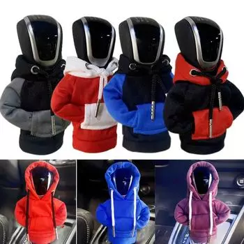 Толстовка с капюшоном для автомобиля, крышка переключения передач, модная толстовка с переключением передач, автомобильный рычаг переключения передач, капот, крышка ручки переключения передач, толстовка с ручной ручкой, крышка рычага переключения передач