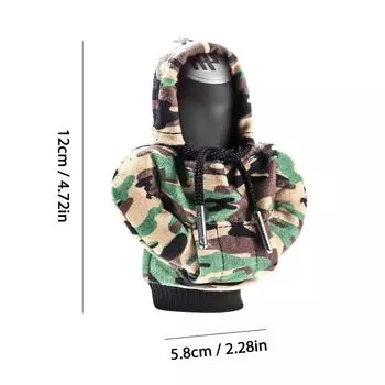 Толстовка с капюшоном для автомобиля, ручка переключения передач, модная ручка переключения передач, рычаг переключения передач, декоративная толстовка с капюшоном, чехол, аксессуары для авто интерьера армия зеленый