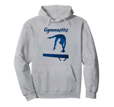 Толстовка с капюшоном для гимнастки «Королева гимнастики» Ocean Blue Balance Bream Star Girl серый
