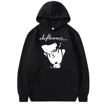 Толстовка с капюшоном для концертной группы Deftones Around The Fur Tour XS чёрный