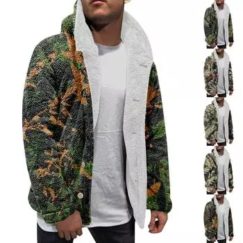 Толстовка с капюшоном для мужчин, большие пальто с капюшоном, куртка, свитер, топы, верхняя одежда, зимний кардиган на пуговицах XL