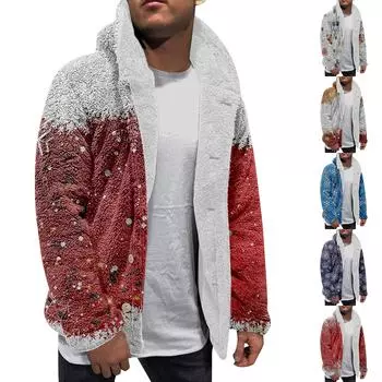 Толстовка с капюшоном для мужчин, большие пальто с капюшоном, куртка, свитер, топы, верхняя одежда, зимний кардиган на пуговицах XXXL