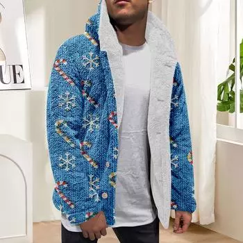 Толстовка с капюшоном для мужчин, большие пальто с капюшоном, куртка, свитер, топы, верхняя одежда, зимний кардиган на пуговицах M винный