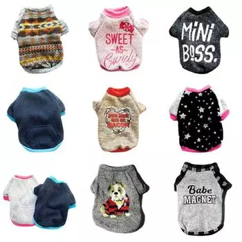 Толстовка с капюшоном для собак Чихуахуа Одежда для маленьких собак Одежда для щенков Товары для домашних животных Для собак Зимний костюм для собак Чихуахуа Для кошек Мопс M