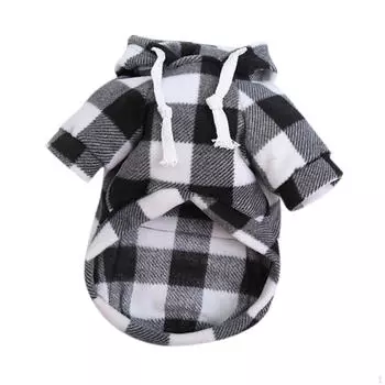 Толстовка с капюшоном для собак, теплая, для холодной погоды, с карманом, толстовка, наряд для L