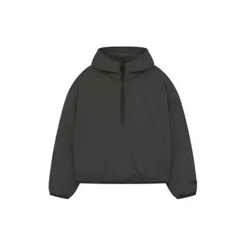 Толстовка с капюшоном Fear of God Essentials, черные мужские топы с застежкой-молнией до половины, черные 202SP244330F M
