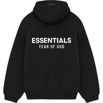Толстовка с капюшоном Fear of God Essentials II из флиса, черная, для мужчин 192HO246250F S