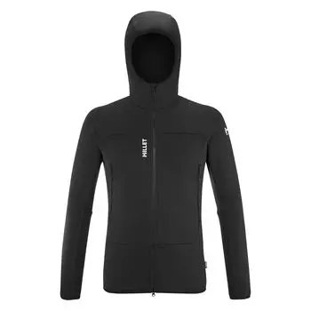 Толстовка с капюшоном Fusion Grid из флиса для холодной погоды MIV9024 L [Millet] для мужчин, цвет черный-нуар (НОВЫЙ ЛОГОТИП)