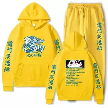 Толстовка с капюшоном Ghost Slayer Blade Printed Casual Men and Women Hoodies Осень и зима Trending Factory Прямые продажи S