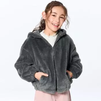 Толстовка с капюшоном Gu By Uniqlo для девочек 30 NATURAL/100cm