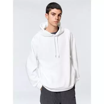 Толстовка с капюшоном Gu By Uniqlo Double Face 00 WHITE/XS