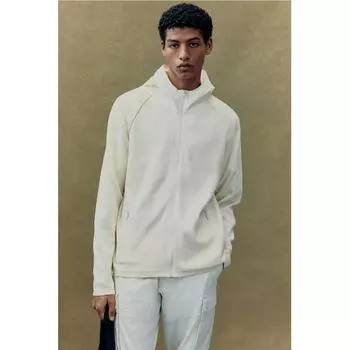 Толстовка с капюшоном HM Jersey Regular Fit кремового цвета L