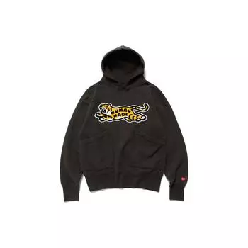 Толстовка с капюшоном Human Made Tiger Tsuriami черная для мужчин в уличном стиле HM24CS027 M
