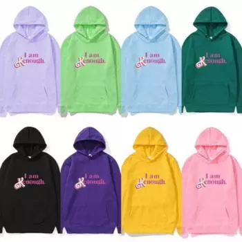 Толстовка с капюшоном I Am Kenough для мужчин и женщин XS темно-зеленого