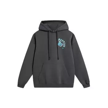 Толстовка с капюшоном и длинным рукавом из баскетбольной серии Li Ning, мужская толстовка с капюшоном, темно-серая AWDU085-7 M