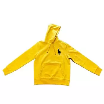 Толстовка с капюшоном и длинными рукавами Polo Ralph Lauren с вышивкой логотипа Big Pony для мужчин, желтая 710883343-007 M