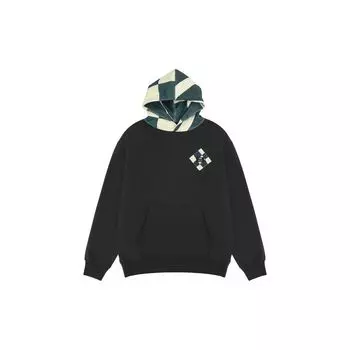 Толстовка с капюшоном и логотипом Vans X Rokit в стиле пэчворк, топы унисекс, черный VN0005X86RJ S