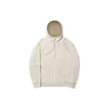 Толстовка с капюшоном и принтом Li Ning X Jackie Chan Kung Fu Series, унисекс, цвет белый AWDT673-3 M