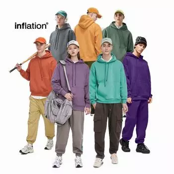 Толстовка с капюшоном INF Unisex Plush | 2024 Осень/Зима Однотонная модная повседневная толстовка XL