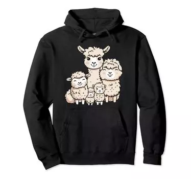 толстовка с капюшоном из альпаки