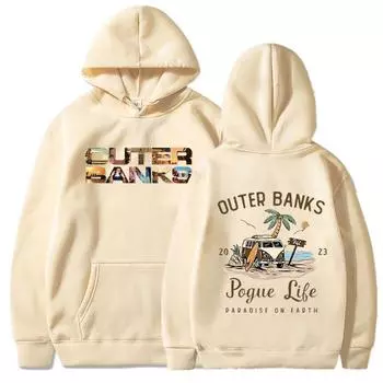 Толстовка с капюшоном из американского сериала «Внешние банки 3» Harajuku Aesthetic Pogue Life Толстовки с рисунком John B JJ Maybank Толстовка с капюшоном унисекс XL