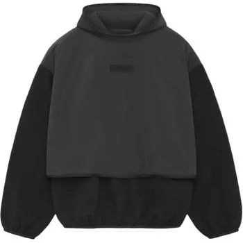 Толстовка с капюшоном из нейлонового флиса Fear of God Essentials Черные мужские топы 202SU244320F XL